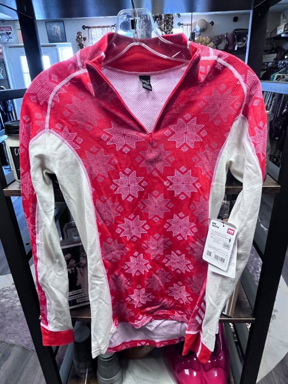 NWT Helly Hansen HH Warm Freeze 1/2 Zip Merino Base Layer Women's Large